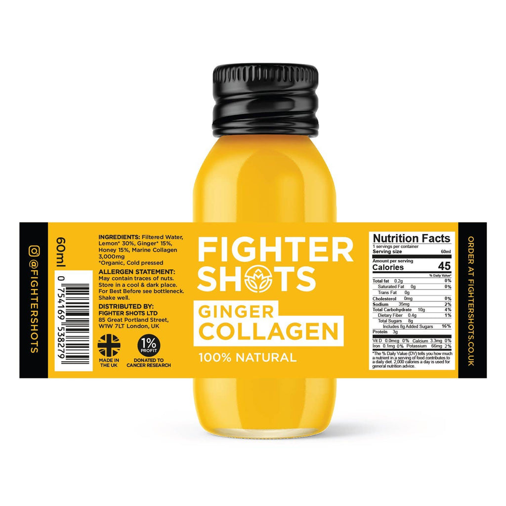 Ginger + Marine Collagen Shot 3,000mg 60ml