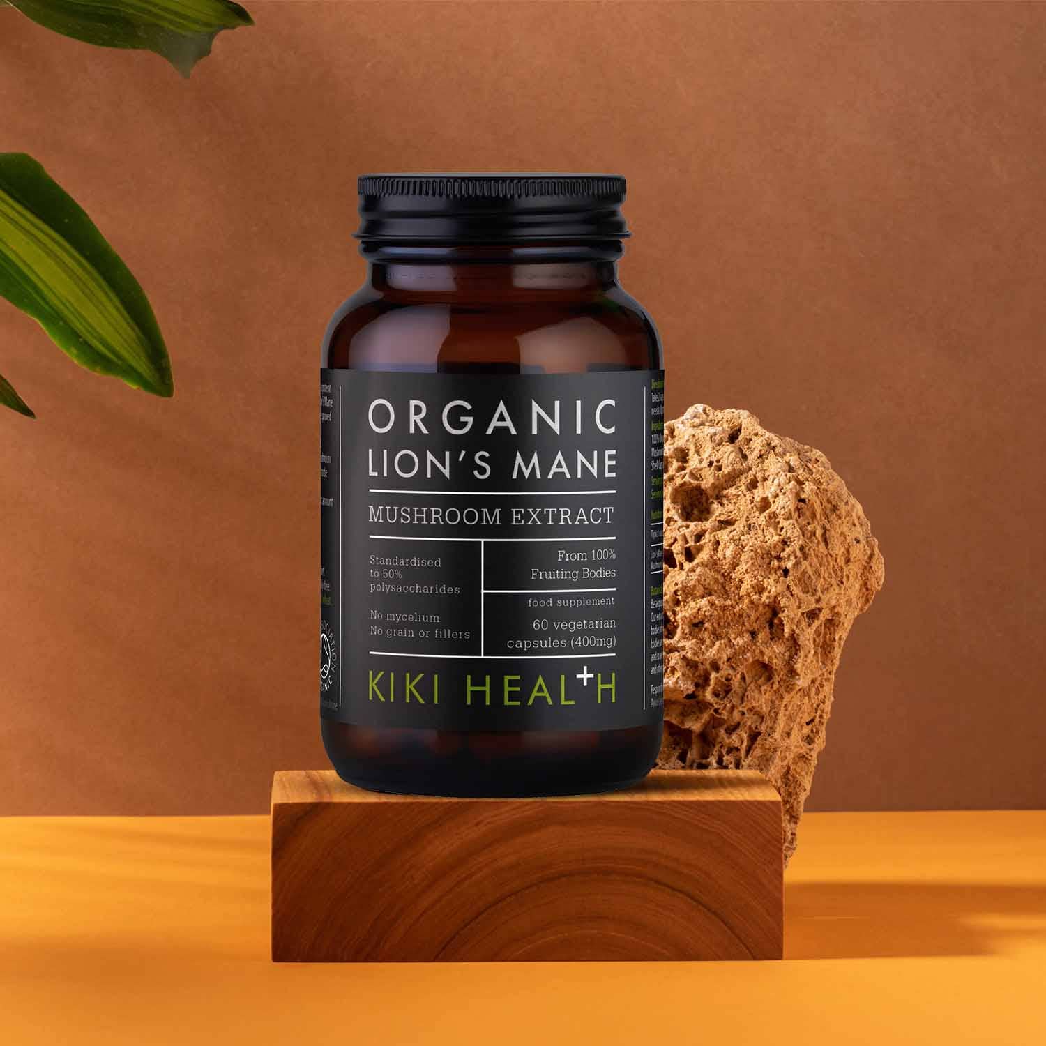 Organic Lion's Mane Extract Mushroom - 60 Vegicaps