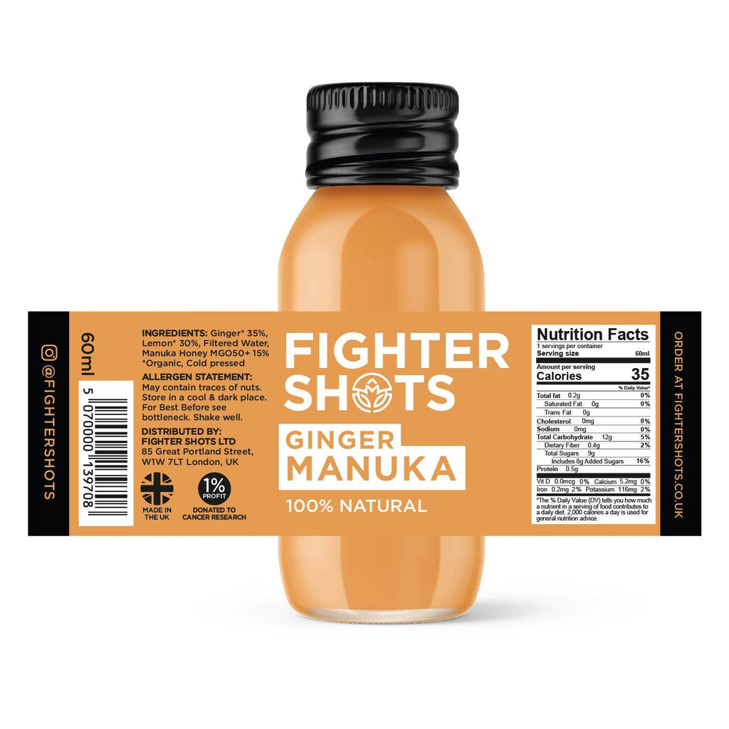 Ginger + Manuka Honey Shot 60ml