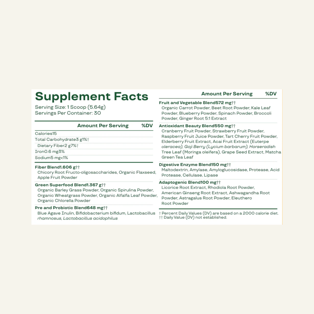 Greens & Superfoods 180g Mango
