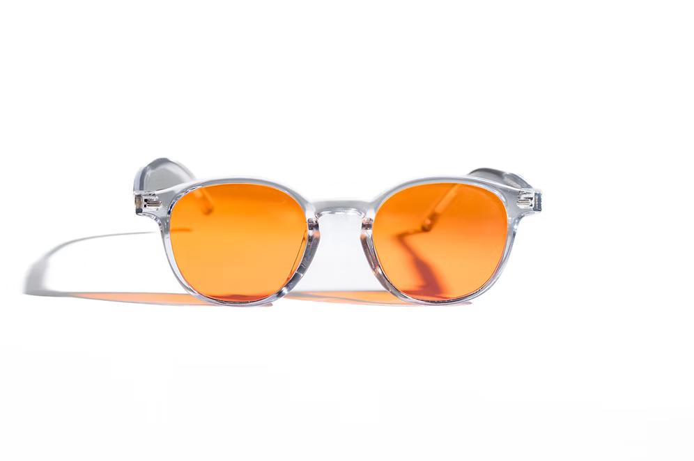 ÖRUS Orange Lens Glasses - Grey Frame