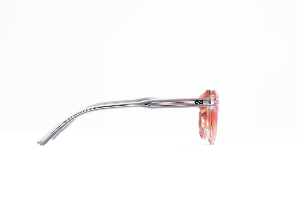 ÖRUS Orange Lens Glasses - Grey Frame