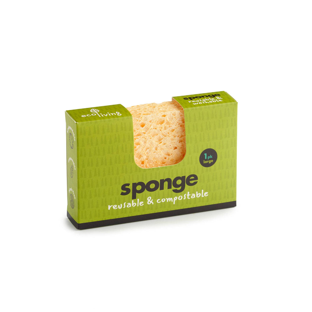 Plastic Free Compostable Sponge: 2 Pack Large