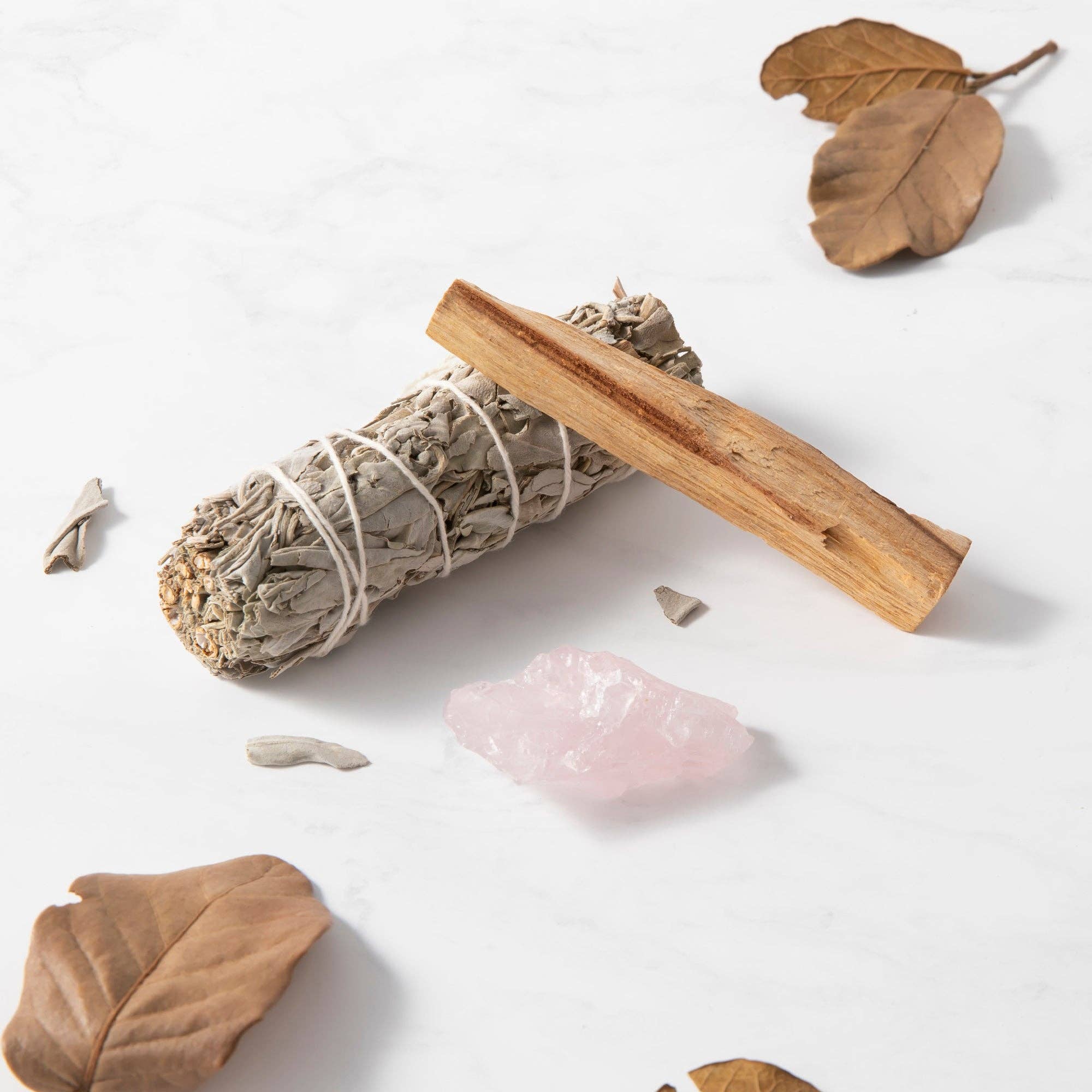 Smudge Ritual Set – Cleanse, Protect & Invite Positive Energy: Black Tourmaline