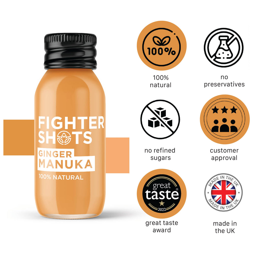 Ginger + Manuka Honey Shot 60ml