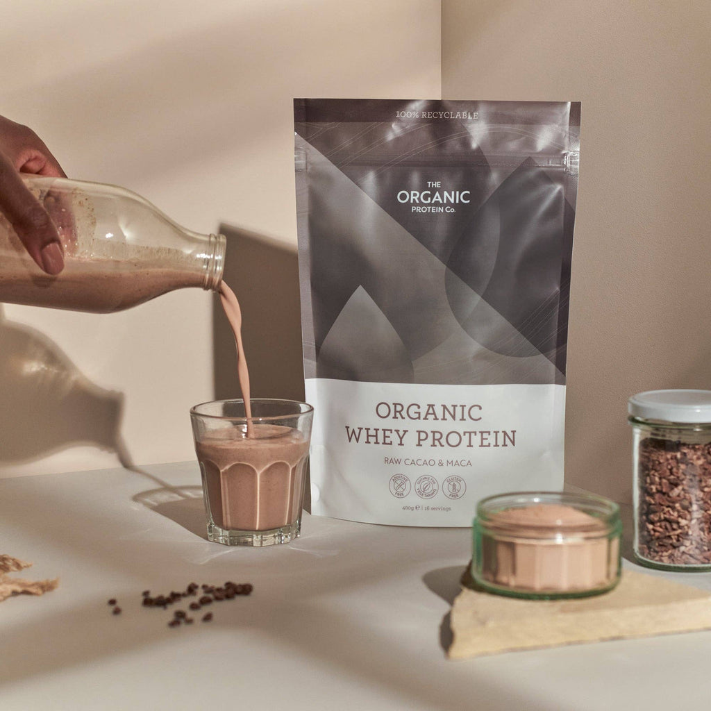 Chocolate Organic Whey Protein (Cacao & Maca): 400g